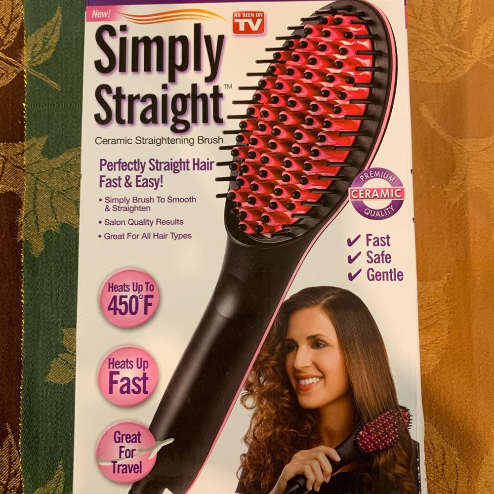 New Simply Straight Ceramic Straightening Brush